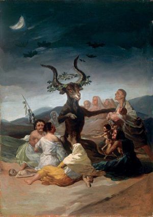 Francisco de Goya, Der Hexensabbat, um 1797/98 (Museo Lázaro Galdiano, Madrid).