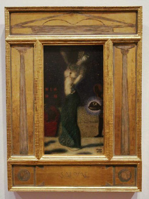 Franz von Stuck, Salome, um 1906, Öl auf Holz, 47 x 26 cm (Privatsammlung), Foto: Alexandra Matzner.