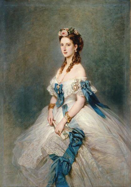 Franz Xaver Winterhalter, Alexandra, Prinzessin von Wales, 1864, Öl auf Leinwand, 162,6 x 114,1 cm (Royal Collection Trust/ © Her Majesty Queen Elizabeth II 2016)