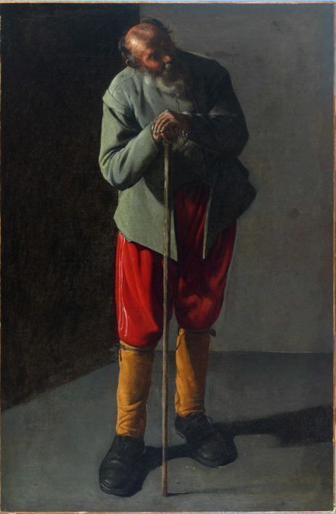 Georges de La Tour, Alter Mann, Öl auf Leinwand, 91 x 60,3 cm (Fine Arts Museum of San Francisco, San Francisco, Inv.-Nr. 75.2.9)