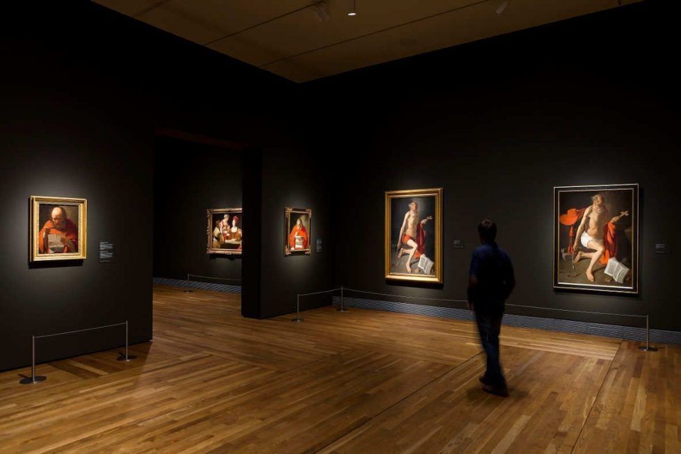 Ausstellungsansicht mit Georges de La Tour © Museo Nacional del Prado, 2016.