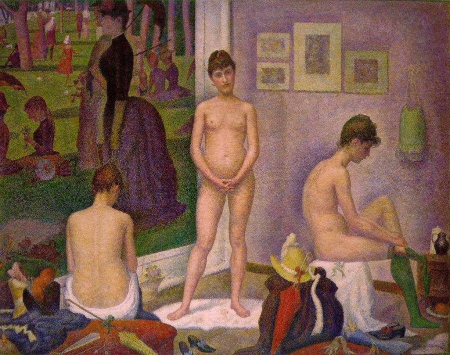 Georges Seurat, Les Poseuses (Die Modelle), 1888 (Barnes Foundation, Philadelphia)