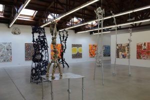 Gunter Damisch bei Galerie HILGER NEXT, 1100 Wien, 2014, Foto: Alexandra Matzner.