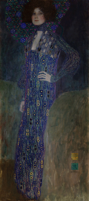 Gustav Klimt, Porträt Emilie Flöge, 1902, Öl auf Leinwand © Wien Museum.