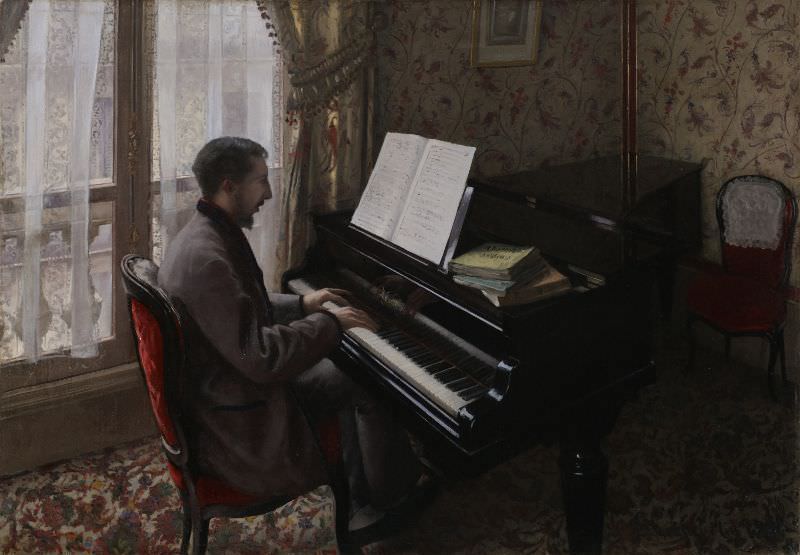 Gustave Caillebotte, Mann am Klavier
