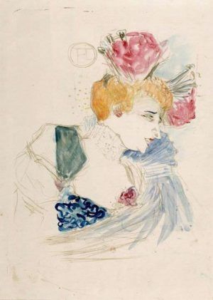Henri de Toulouse-Lautrec, Brustbild Mademoiselle Marcelle Lender, 1895 (Bibliothèque nationale de France, Paris © Cliché Bibliothèque nationale de France)