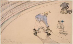 Henri de Toulouse-Lautrec, Im Zirkus: Clown Footit – Dresseur, 1899 (Statens Museum for Kunst, Kopenhagen © SMK Photo)