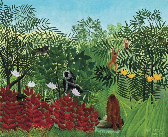 Henri Rousseau, Tropischer Wald mit Affen, 1910 (National Gallery of Art, Washington)