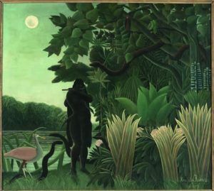 Henri Rousseau, Die Schlangenbeschwörerin, 1907, Öl auf Leinwand, 167 x 189,5 cm, Paris, Musée d'Orsay © RMN-Grand Palais (Musée d’Orsay)/Hervé Lewandowski.