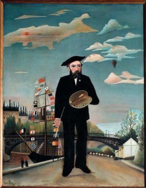 Henri Rousseau, Moi-même, portrait-paysage (Ich, Porträt-Landschaft), 1889–1890, Öl auf Leinwand, 146 x 113 cm, Prag, Národní galerie © White Images/Scala, Firenze.