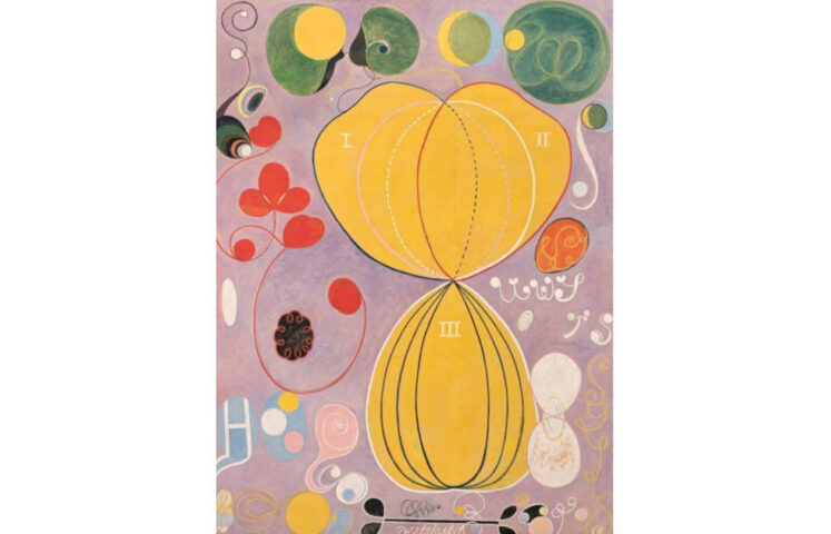 Hilma af Klint, Die zehn Größten, Nr. 7, Das Mannesalter, Gruppe IV, 1907 © Stiftelsen Hilma af Klints Verk. Photo: Albin Dahlström / Moderna Museet