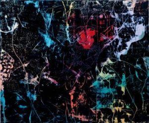 Hubert Scheibl, „Das ist eine sehr schöne Zeichnung, Dave...“ (aus der Serie „2001: Odysee im Weltraum“), 2008, Öl auf Leinwand, 350 x 420 cm © Hubert Scheibl - Foto: Mischa Nawrata, Wien.