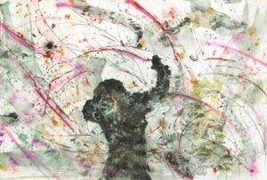 Hubert Scheibl, I and You, 2009, Mischtechnik/Papier, 40 x 54 cm © Hubert Scheibl - Foto: Christian Schindler, Wien.