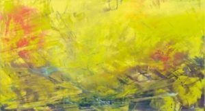 Hubert Scheibl, Vielen Dank für das sehr unterhaltsame Spiel, (aus der Serie „2001: Odyssee im Weltraum“), 2008, Öl auf Leinwand, 290 x 540 cm © Hubert Scheibl - Foto: Mischa Nawrata, Wien.