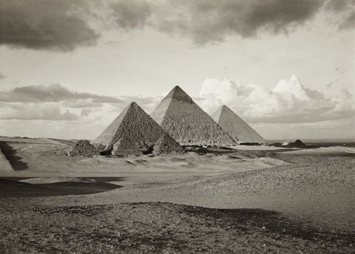 Die Pyramiden von Giza, ca. 1912 © Kunsthistorisches Museum Wien