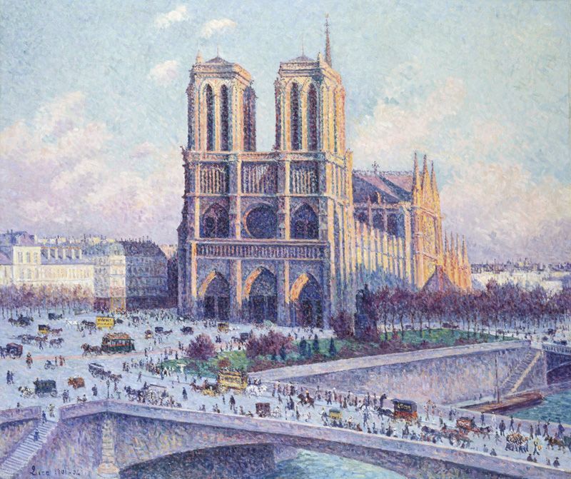 Maximilien Luce, Notre Dame, Ansicht vom Quai Saint-Michel, 1901-1904, Wallraf-Richartz-Museums & Fondation Corboud, Köln © RBA, Köln.