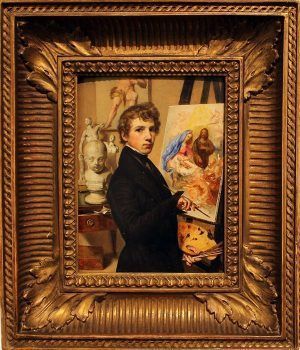 Johann Baptist Reiter, Selbstbildnis vor der Staffelei, 1835, Wien Museum, Foto: Alexandra Matzner.