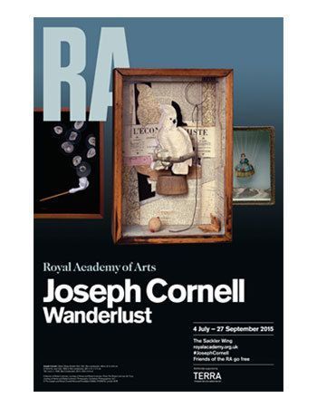 Joseph Cornell, Wanderlust, Plakat der Royal Academy in London