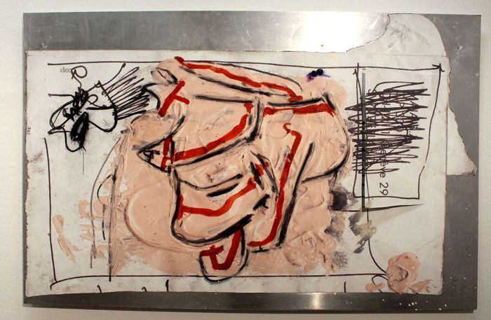 Jürgen Messensee, Spalt der Wirklichkeit, 2011, Jet, Acryl auf Leinwand, 132.5 x 205 cm, Courtesy d. Künstler © Lena Deinhardstein, Foto: Alexandra Matzner.