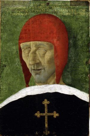 Monogrammist A.A., Totenbildnis Kaiser Maximilians I., 1519, Tempera auf Papier auf Holzrahmen © Graz, Steiermärkisches Landesmuseum Joanneum.