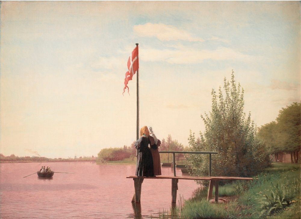 Christen Købke (1810–1848), A Ansicht von Dosseringen am Sortedam See in Richtung Nørrebro außerhalb von Kopenhagen, 1838, Öl auf Leinwand, 53 x 71.5 cm © SMK Foto