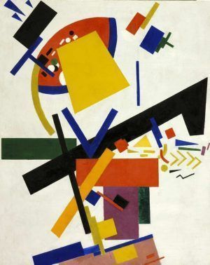 Kazimir Malewitsch, Suprematismus, 1915, Öl auf Leinwand (St. Petersburg, Staatliches Russisches Museum).