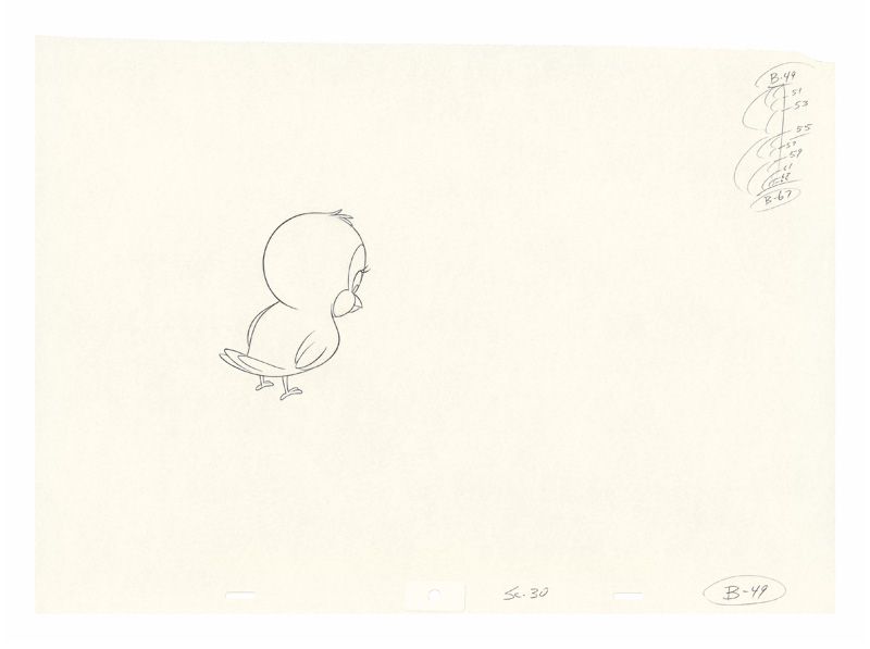 Mathias Poledna, Imitation of Life (Vorzeichnung), 2013, Production drawing, pencil on animation paper, approx. 30.5 x 42 cm, (16.5 x 12 inches), Courtesy of Mathias Poledna.