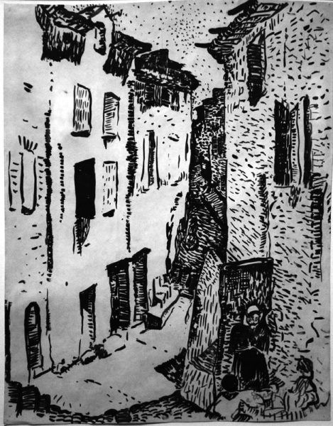 André Derain, Straße in Collioure, 1905 (Privatsammlung), Foto: Alexandra Matzner.