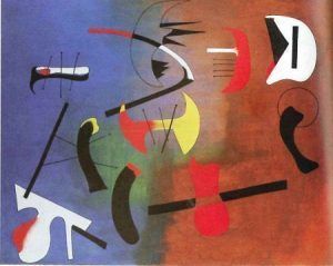 Joan Miró, Malerei, 1933, Öl auf Leinwand, Prag, Narodni Galerie © Successió Miró 2014