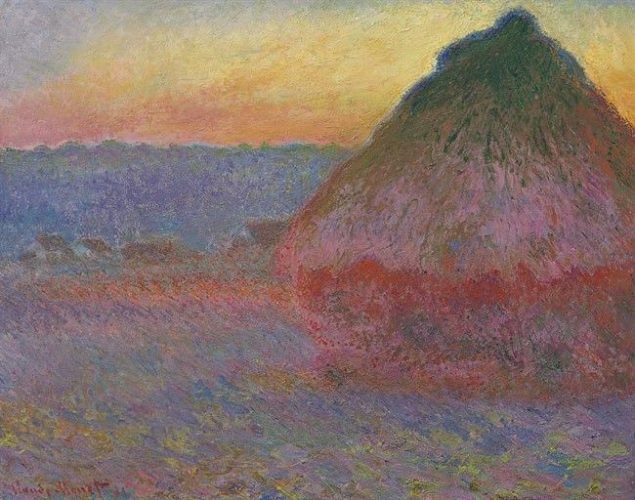 Claude Monet, Meule [Heuschober], 1891, Öl auf Leinwand, 72,7 x 92,1 cm (Privatbesitz © Courtesy Christie’s New York)