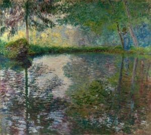 Claude Monet, L’étang à Montgeron [Teich in Montgeron], 1876, Öl auf Leinwand, 174 x 194 cm (© State Hermitage Museum, St Petersburg)