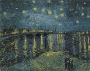 Vincent van Gogh, La Nuit étoilée [Sternennacht über der Rhone], 28. September 1888, Öl auf Leinwand, 72,5 x 92 cm (Musée d’Orsay, Paris, Geschenk von Mr und Mrs Robert Kahn-Sriber, in Gedenken an Mr und Mrs Fernand Moch, 1975)