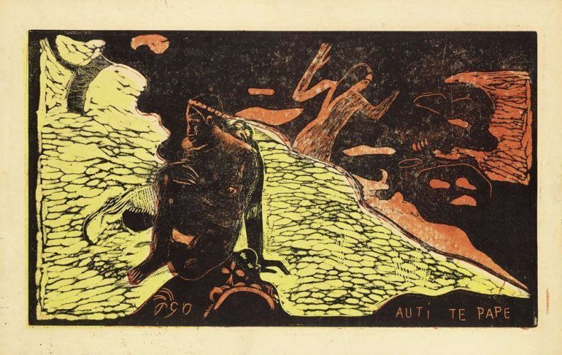 Paul Gauguin, Noa Noa, Auti Te Pape (Spiel im Süsswasser), 1893–1894.