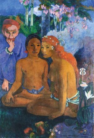 Paul Gauguin, Contes Barbares (Barbarische Erzählungen), 1902, Öl auf Leinwand, 131,5 x 90,5 cm, Museum Folkwang, Essen, Foto: © Museum Folkwang, Essen.