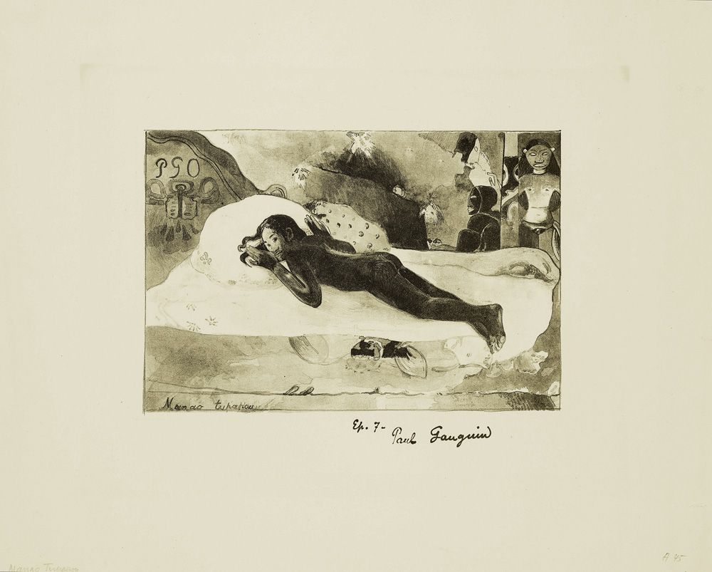 Paul Gauguin, Manao Tupapau (Sie denkt an den Geist- Der Geist denkt an sie), 1894.