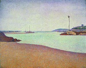 Paul Signac, Saint-Briac, Les balises, Opus 210, 1890, Öl auf Leinwand, 65 x 81 cm (Privatsammlung)