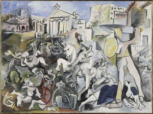 Pablo Picasso, Raub der Sabinerinnen (nach David), Mougins, 4./5. und 8. November 1962 © Collection Centre Pompidou, Dist. RMN/Christian Bahier/Philippe Migeat © Succession Picasso/VBK, Wien 2010.