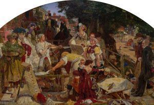 Ford Madox Brown, Work, 1863, oil on canvas, 68.4 x 99 cm (26 15/16 x 39 in.)framed: 99.5 x 130 x 9.5 cm (39 3/16 x 51 3/16 x 3 3/4 in.), Birmingham Museums and Art Gallery. Bequeathed by James Richardson Holliday, 1927.