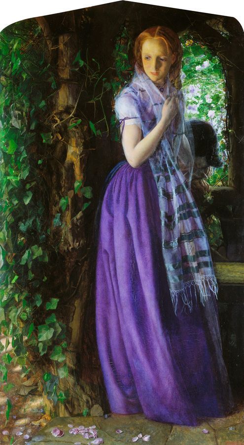 Arthur Hughes, April Love, 1855-1856, oil on canvas, 88.9 x 49.5 cm (35 x 19 1/2 in.), Tate. Purchased 1909.