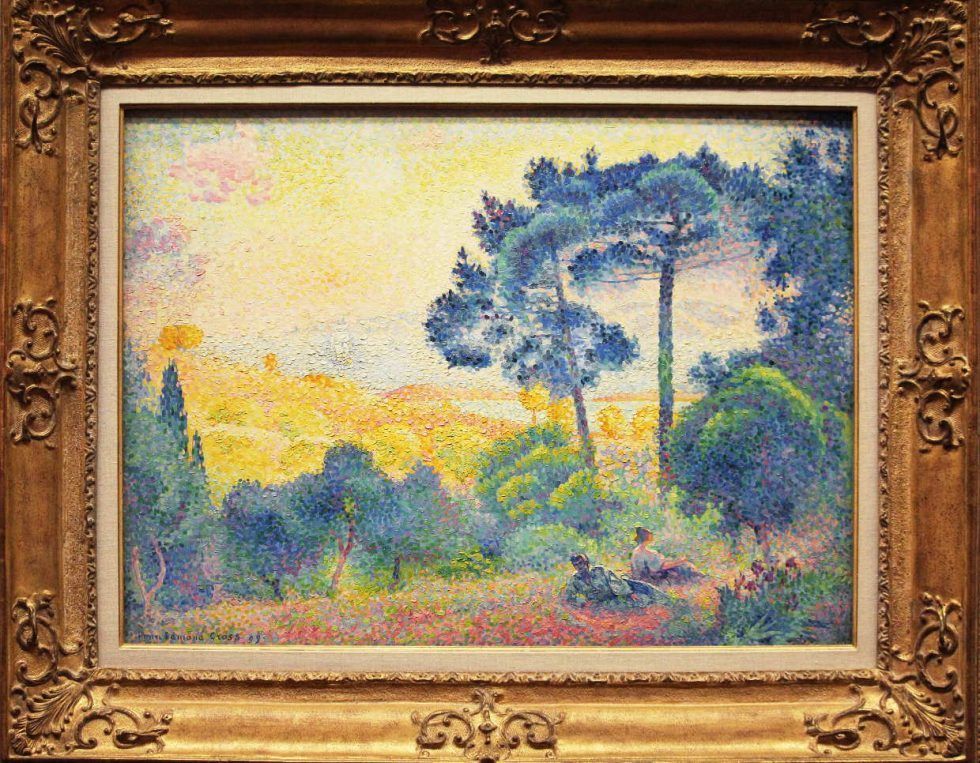 Henri-Edmond Cross, Landschaft der Provence, 1898, Öl auf Leinwand, 60,3 × 81,2 cm (Wallraf-Richartz-Museum & Fondation Corboud, Köln)