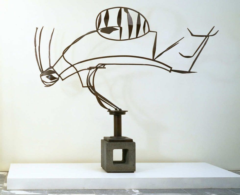David Smith, Australia, 1951, Bemalter Stahl auf Schlackensockel, 202 x 274 x 41 cm, Sockel: 44.5 x 42.5 x 38.7 cm, The Museum of Modern Art, New York. Geschenk von William Rubin © 2016. The Museum of Modern Art, New York / Scala, Florence.