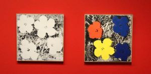 Sturtevant, Installationsansicht mit Flowers, Albertina 2015, Foto: Alexandra Matzner.