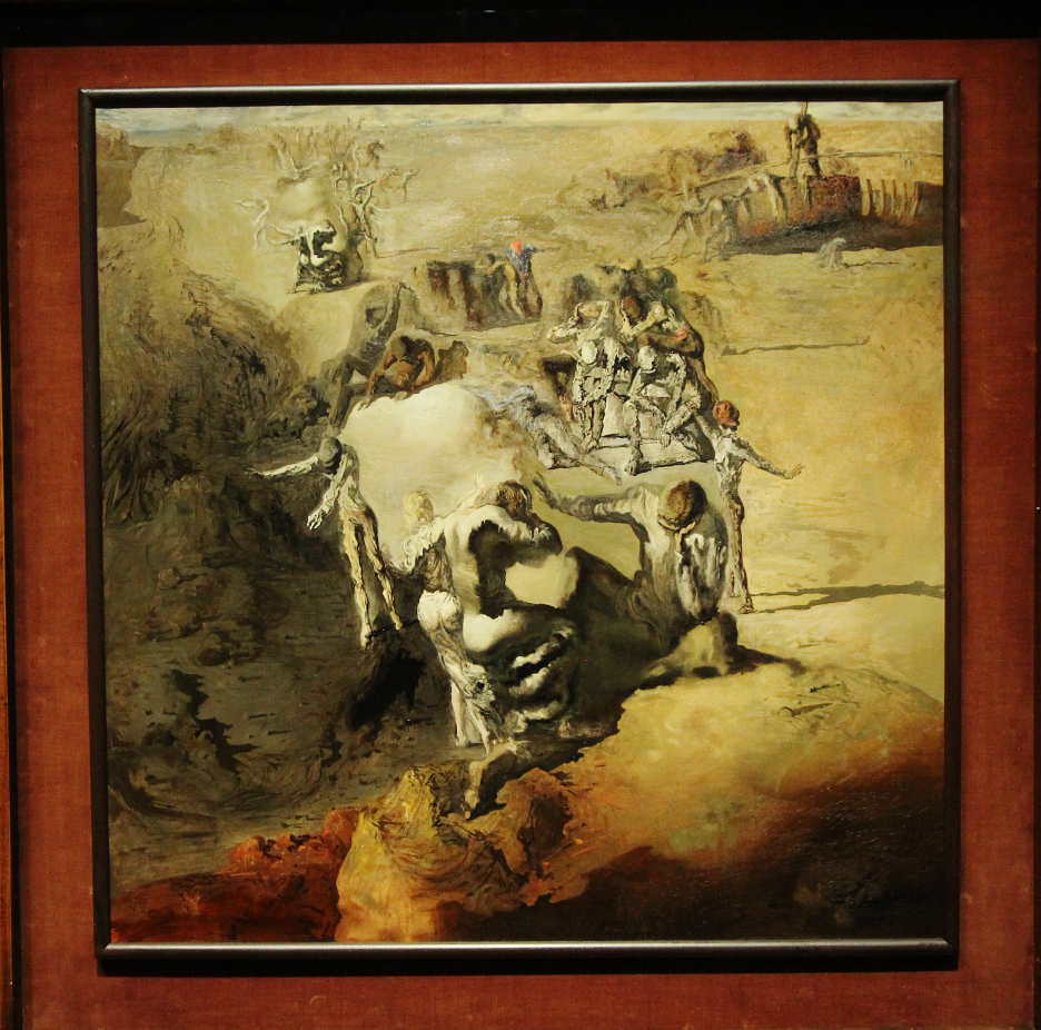 Salvador Dalí, Le grand paranoïaque [Der große Paranoiker], 1936 (Museum Boijmans van Beuningen, Rotterdam, ehemals Sammlung E. James), Ausstellungsansicht Hamburger Kunsthalle 2016, Foto: Alexandra Matzner.