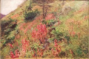 Olga Wisinger-Florian, Pechnelken, 1902, Öl auf Karton (Privatbesitz, Wien)