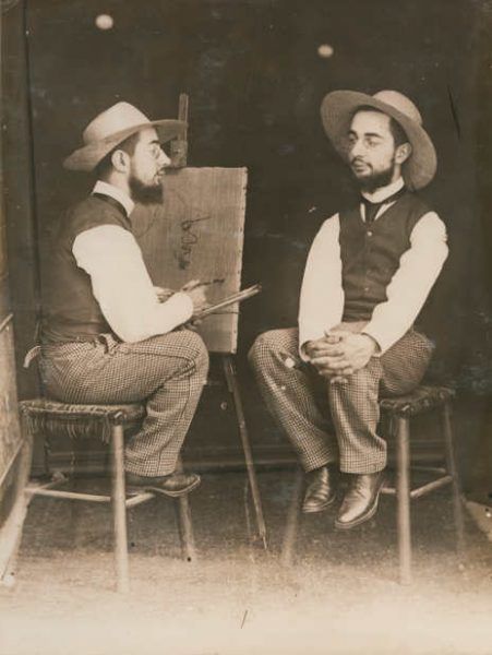 Maurice Guibert, Lautrec porträtiert Lautrec, um 1894, Aus einem Album mit 33 Photographien der Familie Toulouse-Lautrec, Collection Georges Beaute © Beaute, Réalmont; Photographe David Milh.