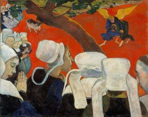 Paul Gauguin, The Vision of the Sermon (Jacob wrestling with the angel), 1888 (Scottish National Gallery, Edinburgh)