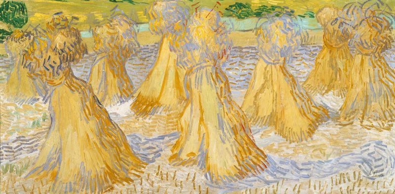 Vincent van Gogh, Feld mit Korngarben, Juli 1890, Öl auf Leinwand © Dallas Museum of Art, The Wendy and Emery Reves Collection.