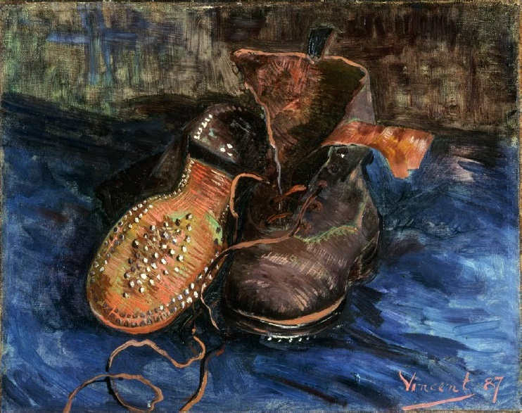 Vincent van Gogh, Ein Paar Schuhe, Sommer 1887, Öl auf Leinwand, 33 x 40,9 cm (The Baltimore Museum of Art, Cone Collection, formed by Dr. Claribel Cone and Miss Etta Cone, Baltimore, Maryland)