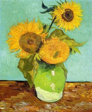 Vincent van Gogh, Sonnenblumen, 21./26. August 1888, Öl auf Leinwand, 72 x 58 cm (Privatsammlung)