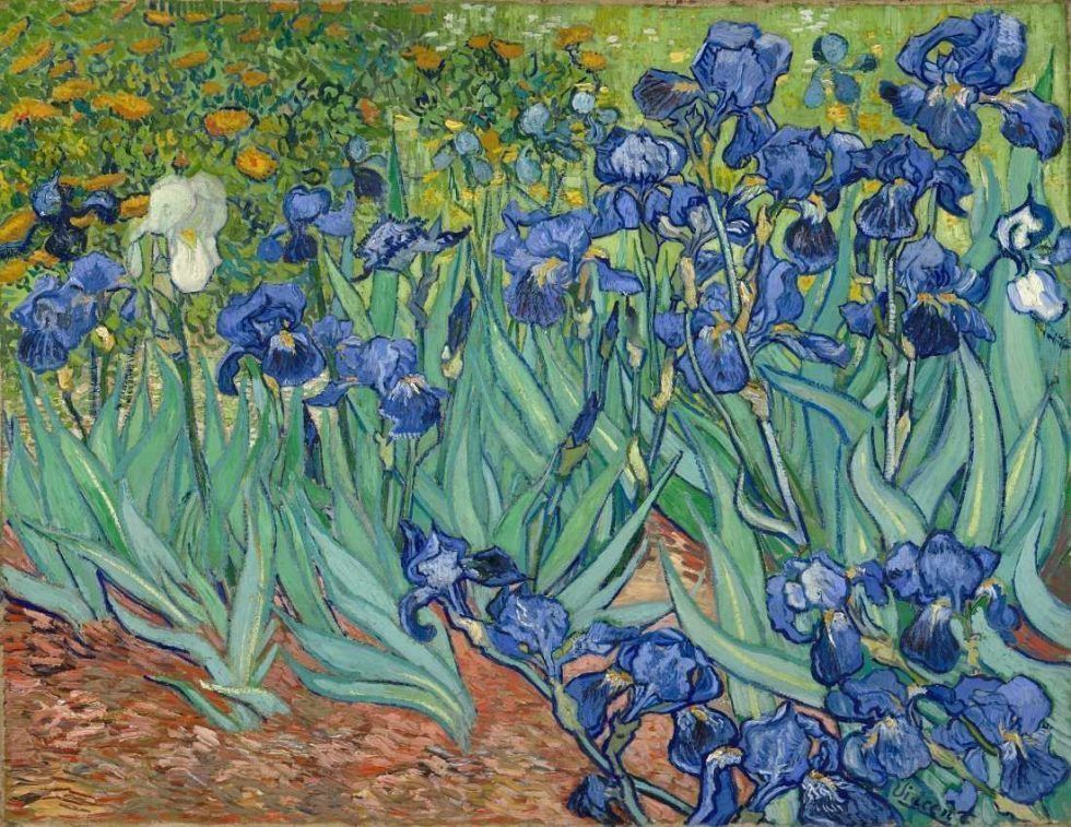 Vincent van Gogh, Schwertlilien, 10.–15. Mai 1889, Öl auf Leinwand, 71 x 93 cm (J. Paul Getty Museum, Los Angeles)